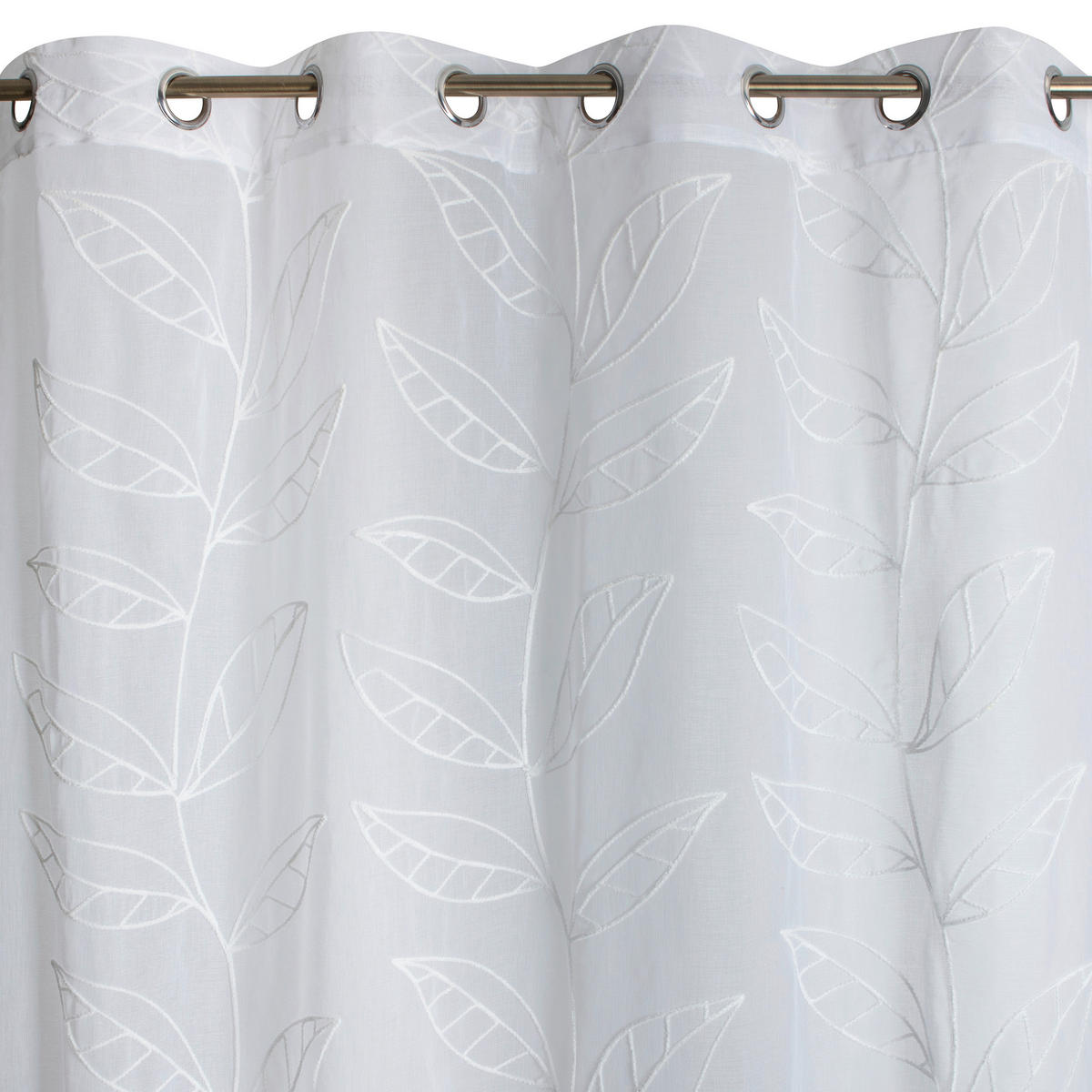 FERTIGVORHANG transparent  - Weiß, Basics, Textil (140/240cm)