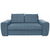 SCHLAFSOFA in Dunkelblau  - Chromfarben/Dunkelblau, Design, Holz/Textil (199/92/97cm) - Hom`in