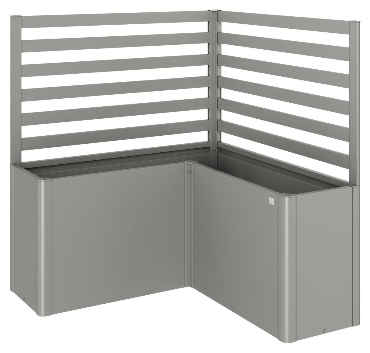 RANKGITTER ohne Hochbeet  - Grau, Basics, Metall (152/91/152cm) - Biohort