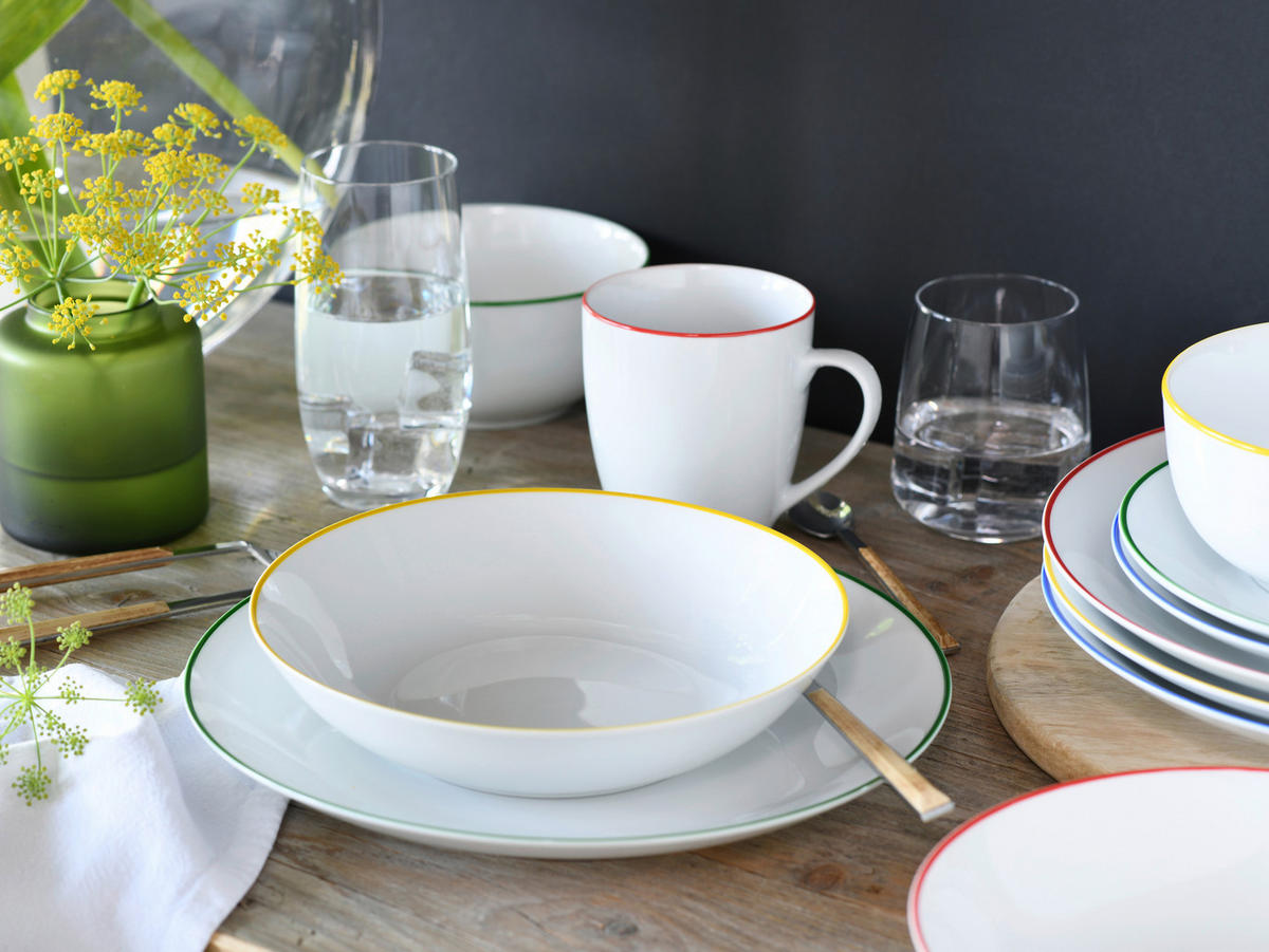 SERVIS Luna Color Line 12 delar  - multicolor, Basics, keramik (32/29/31,5cm) - Creatable