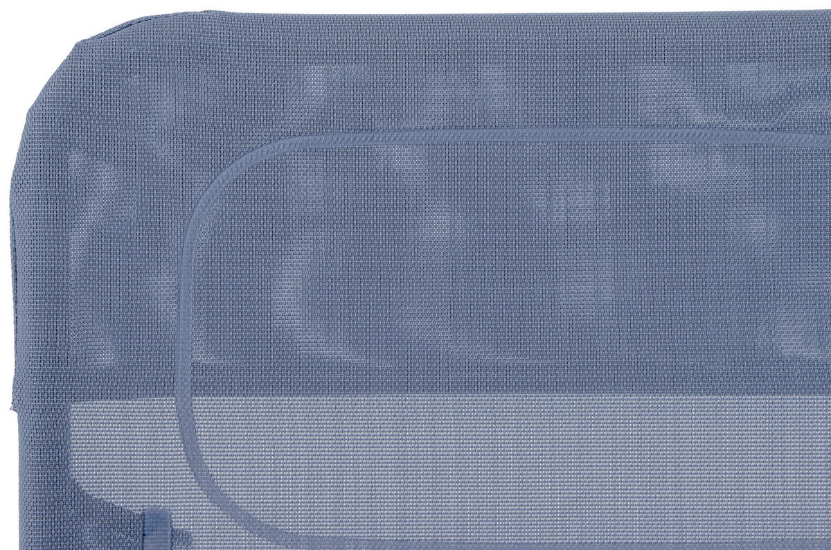 GARTENLIEGE 72,5/103,5/144 cm  - Anthrazit/Hellblau, MODERN, Textil/Metall (72,5/103,5/144cm) - Siena Garden