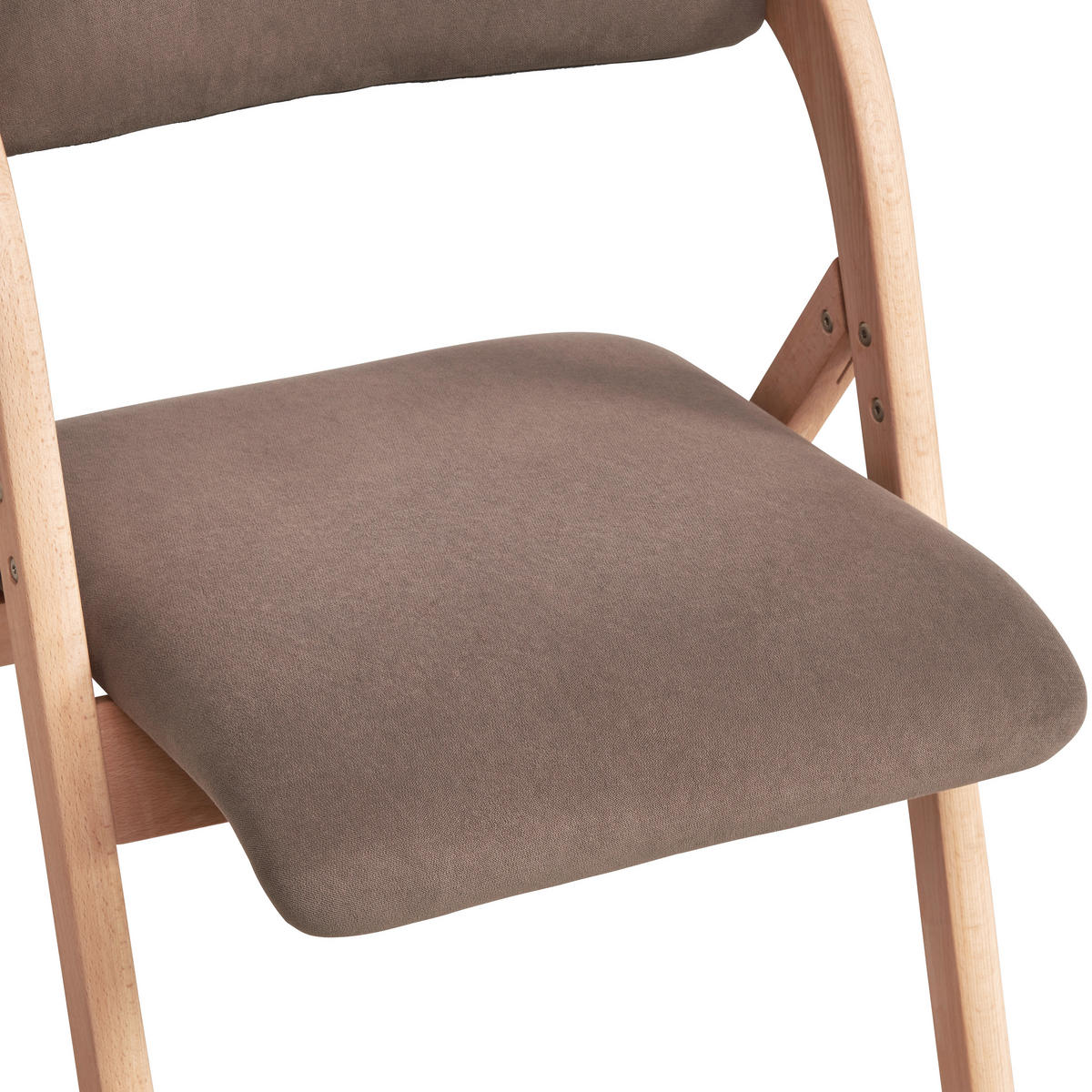 ARMLEHNSTUHL  in Samt  - Naturfarben/Braun, MODERN, Holz/Textil (52/78/53cm) - MID.YOU