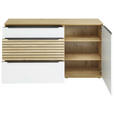 SIDEBOARD 150/85/40 cm  - Eichefarben/Schwarz, KONVENTIONELL, Holzwerkstoff/Kunststoff (150/85/40cm) - Venda