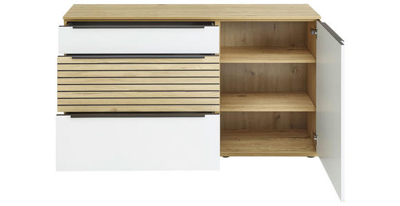 SIDEBOARD 150/85/40 cm  - Eichefarben/Schwarz, KONVENTIONELL, Holzwerkstoff/Kunststoff (150/85/40cm) - Venda