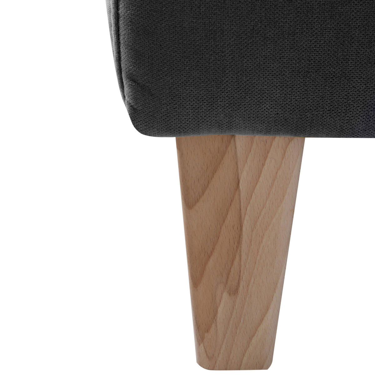 SESSEL in Velours Schwarz  - Schwarz/Naturfarben, Design, Holz/Textil (71/81/70cm) - Max Winzer