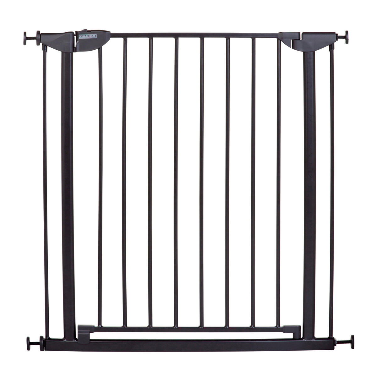 TÜRSCHUTZGITTER zum Klemmen  - Schwarz, Basics, Metall (78/72/4cm) - Childhome