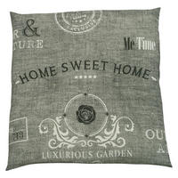 GARTENHOCKERAUFLAGE   48/5/48 cm  - Hellgrau/Weiß, Design (48/5/48cm)