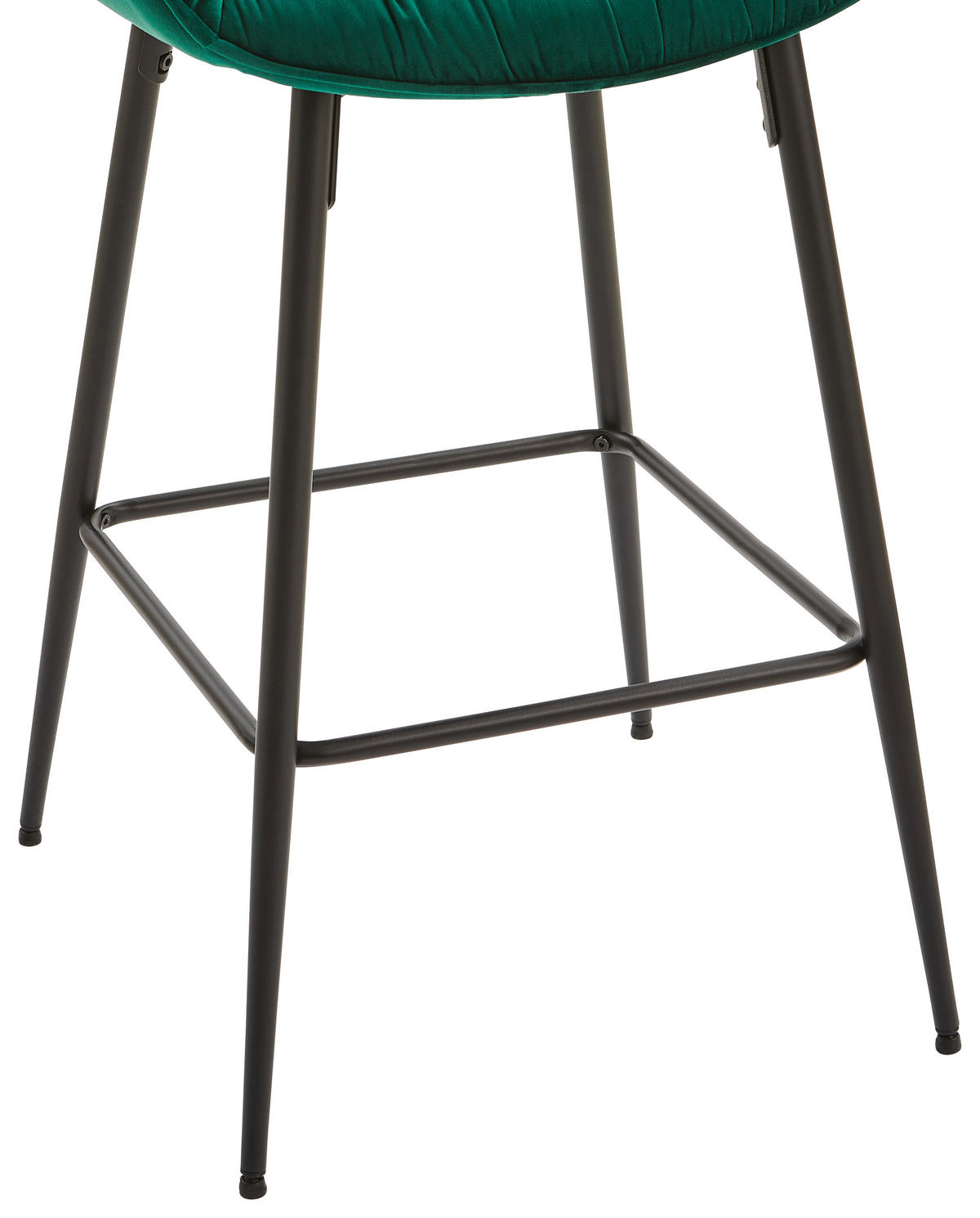 BARHOCKER in Holz, Metall, Textil Grün, Schwarz  - Schwarz/Grün, Modern, Holz/Textil (55/105/57cm) - Livetastic