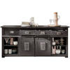SIDEBOARD 200/90/45 cm  - grå/svart, Klassisk, metall/trä (200/90/45cm) - Livetastic