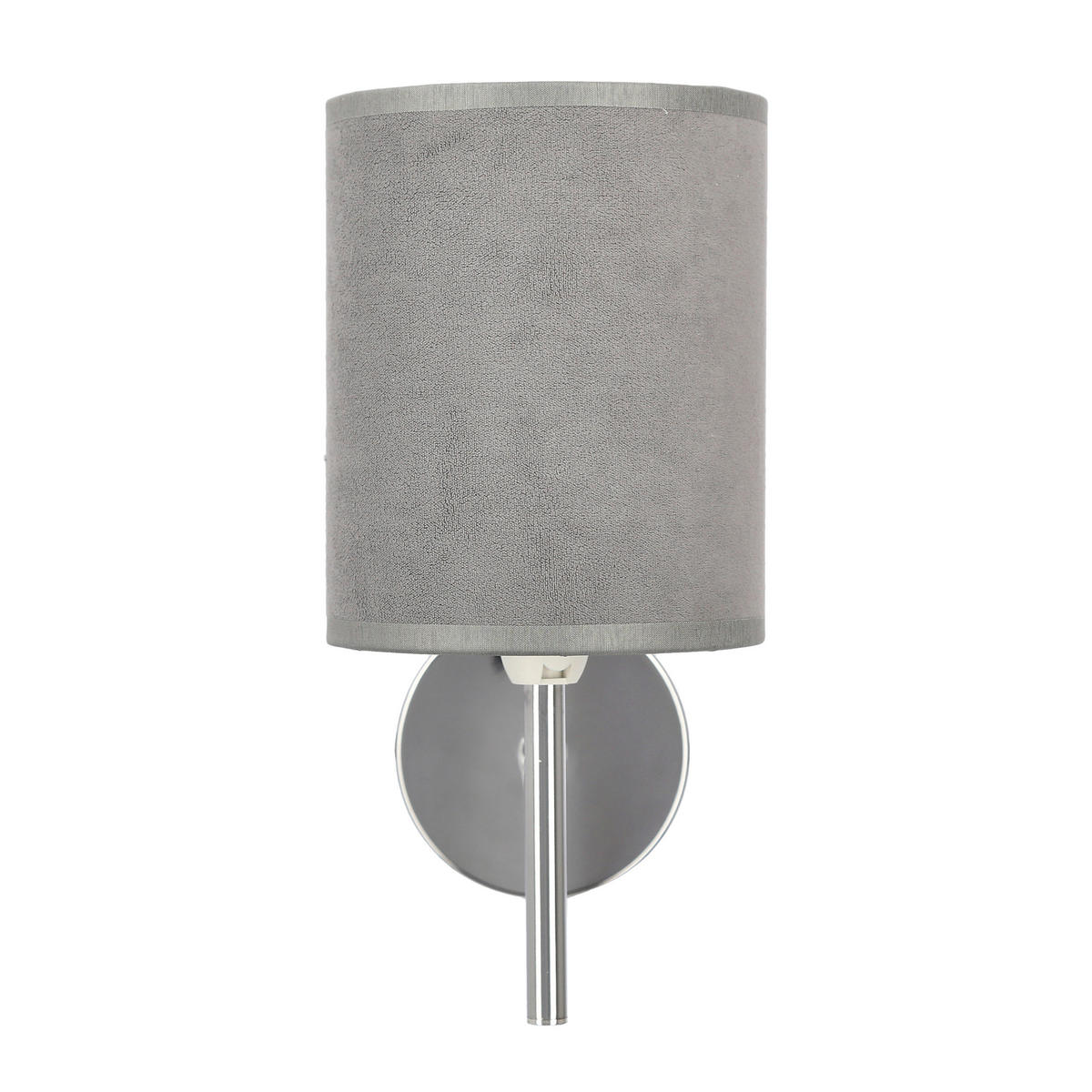 VÄGGLAMPA Yan 12/15/24 cm   - kromfärg/grafitfärgad, Klassisk, metall/plast (12/15/24cm)