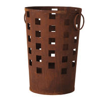 FEUERKORB  - Braun, ROMANTIK / LANDHAUS, Metall (40/55cm)