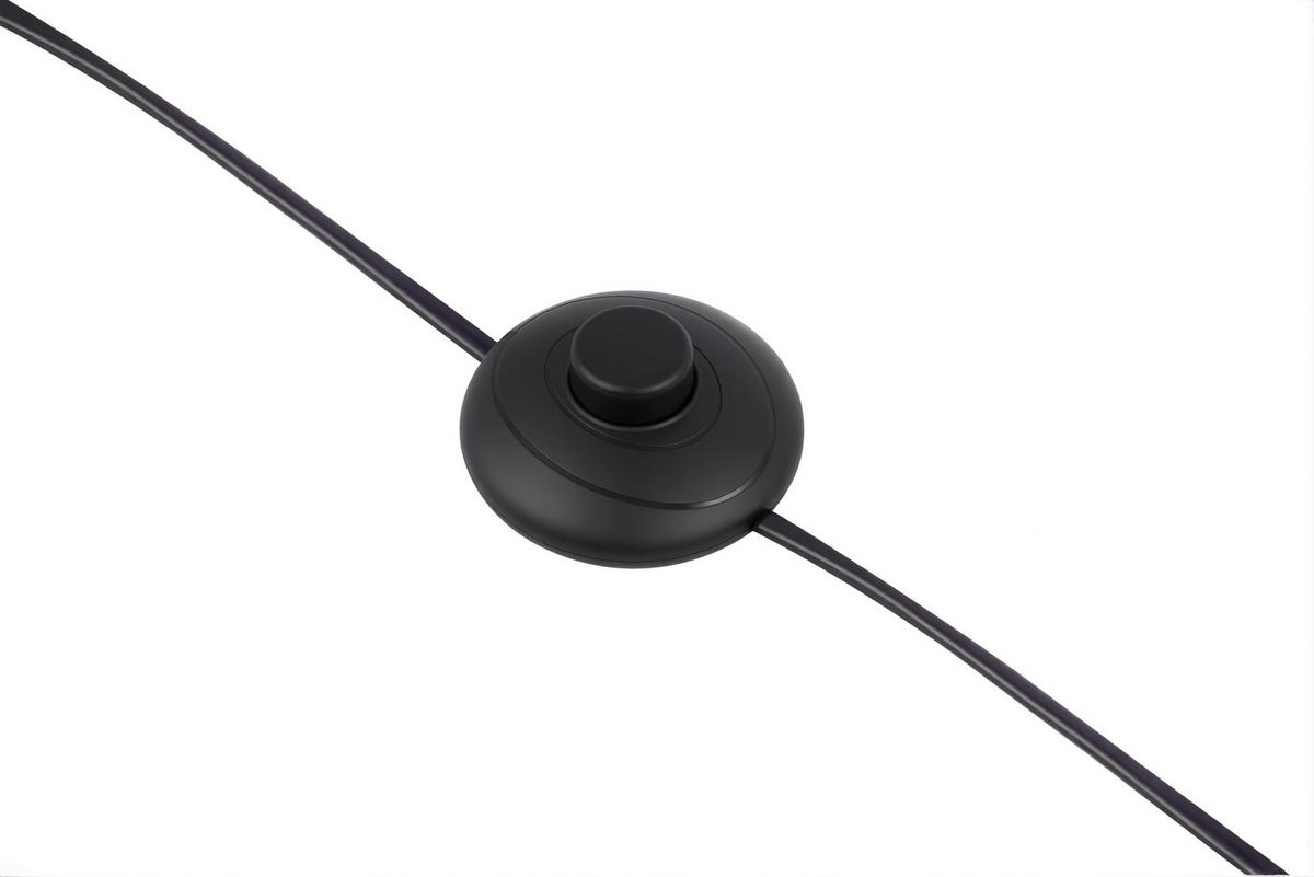 STEHLEUCHTE 35,5/23/160 cm    - Schwarz/Braun, Trend, Glas/Metall (35,5/23/160cm) - Collet's Monde