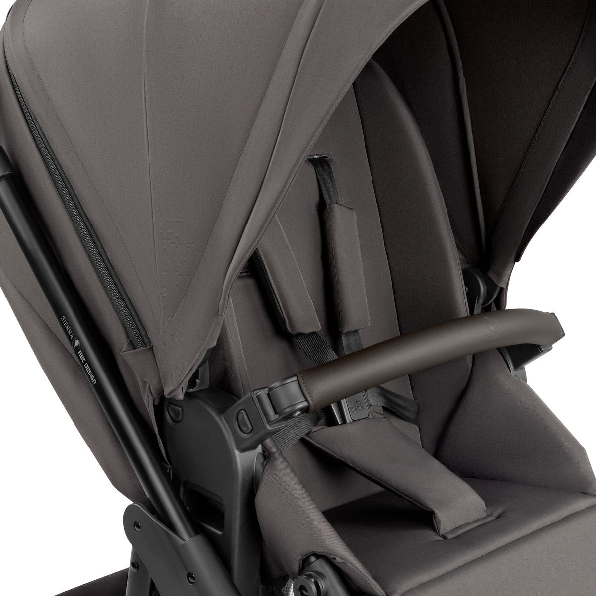 KINDERWAGENSET  Sierra All in One  Nut  - Anthrazit/Graubraun, Basics, Metall (58,5cm) - ABC Design