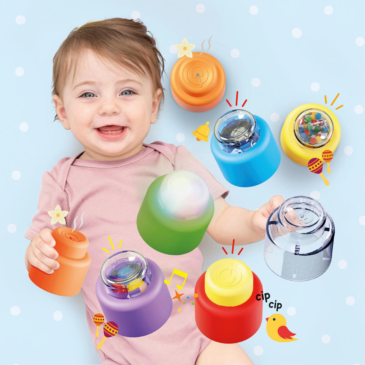 BAUSTEINE  - Multicolor, Basics, Kunststoff (26/26/6cm)