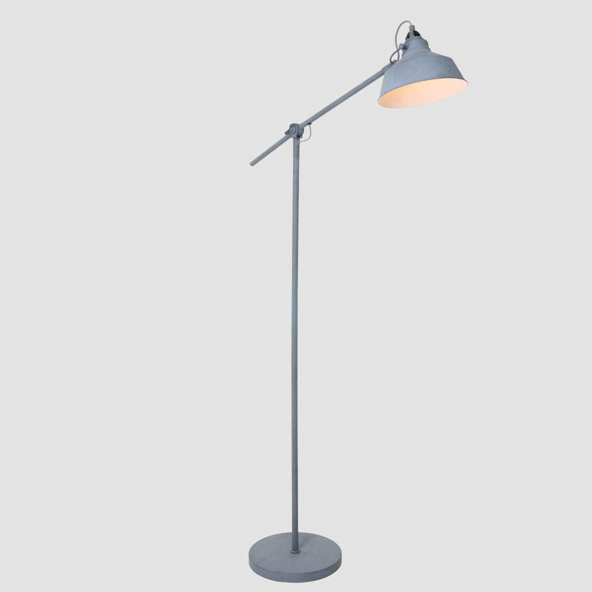 BOGENLEUCHTE - Grau, Trend, Metall (28/130/65cm)
