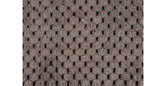 ECKSOFA in Velours Braun 347/174 cm - Schwarz/Braun, Design, Kunststoff/Textil (347/174cm) - Xora