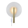 WANDLEUCHTE 31,6 cm  - Messingfarben/Weiß, Design, Metall (31,6cm) - Nordlux