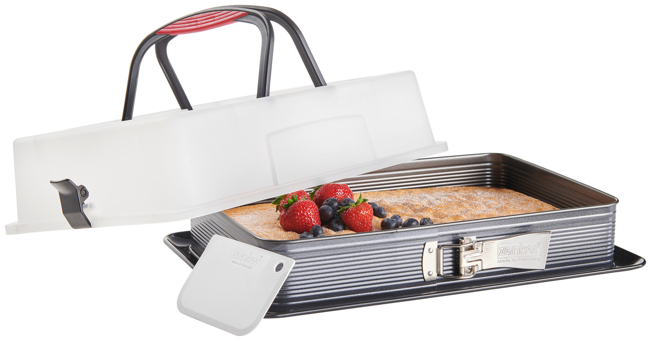 FORMA S ODNÍMATELNÝM DNEM  43,5/29,6/10,4 cm - černá, Konvenční, kov (43,5/29,6/10,4cm) - Zenker