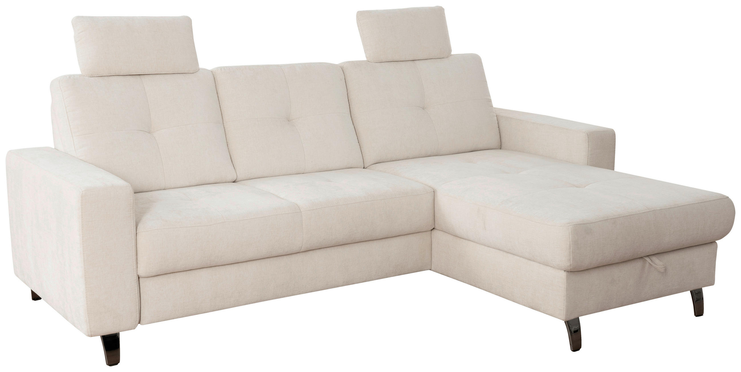 Ecksofa Varese mit Bettkasten Naturfarben 239x164 cm