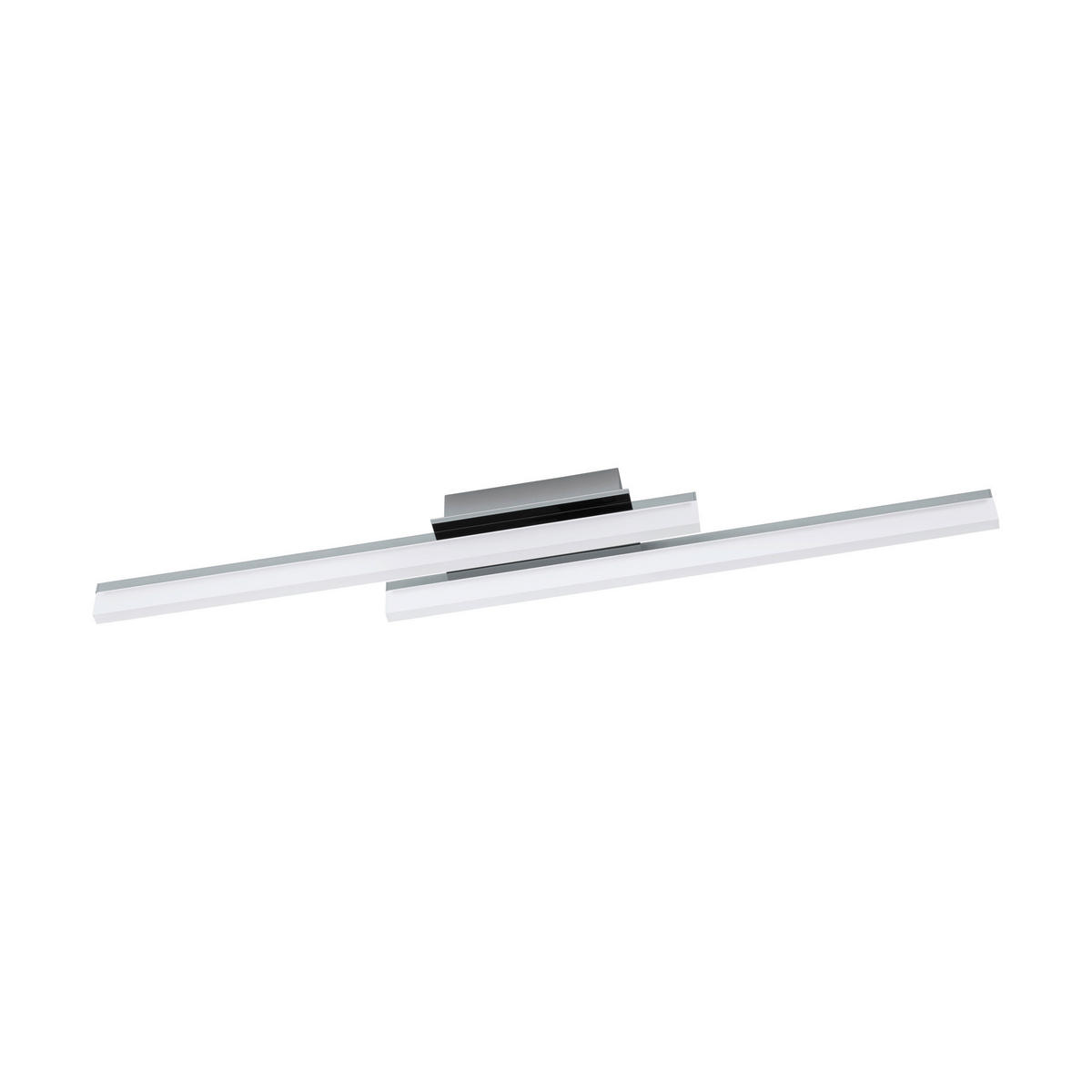 PLAFONIERĂ CU LED - culoare crom, Basics, plastic/metal (85,8/9/8cm)
