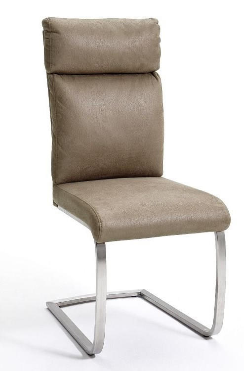 HOUPACÍ ŽIDLE, pískové barvy - pískové barvy/barvy nerez oceli, Design, kov/textil (46/106/62cm) - Livetastic