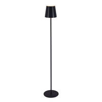 AKKU-STEHLEUCHTE 22/130 cm    - Schwarz, KONVENTIONELL, Kunststoff/Metall (22/130cm) - Novel