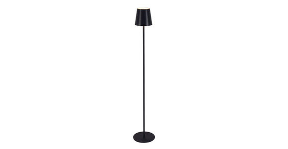 AKKU-STEHLEUCHTE 22/130 cm - Schwarz, KONVENTIONELL, Kunststoff/Metall (22/130cm) - Novel