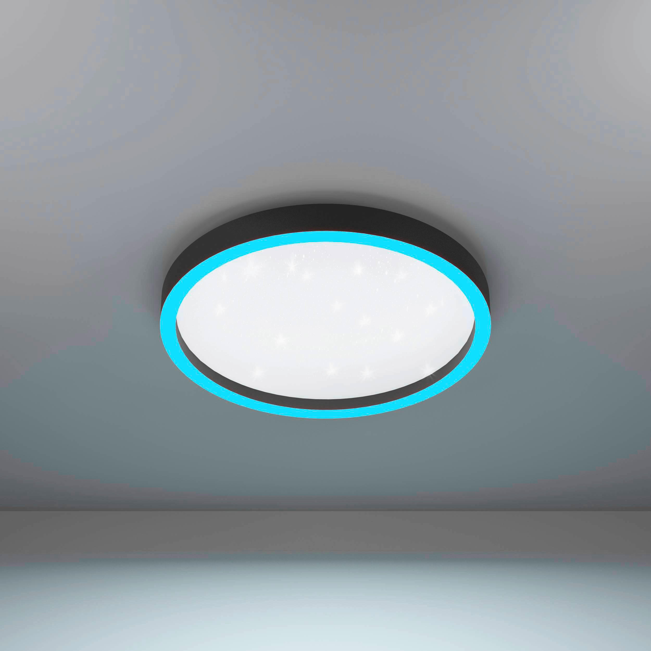 DECKENLEUCHTE Montemorelos-Z  Smart 42/7 cm   - Weiß, Design, Kunststoff/Metall (42/7cm) - Eglo