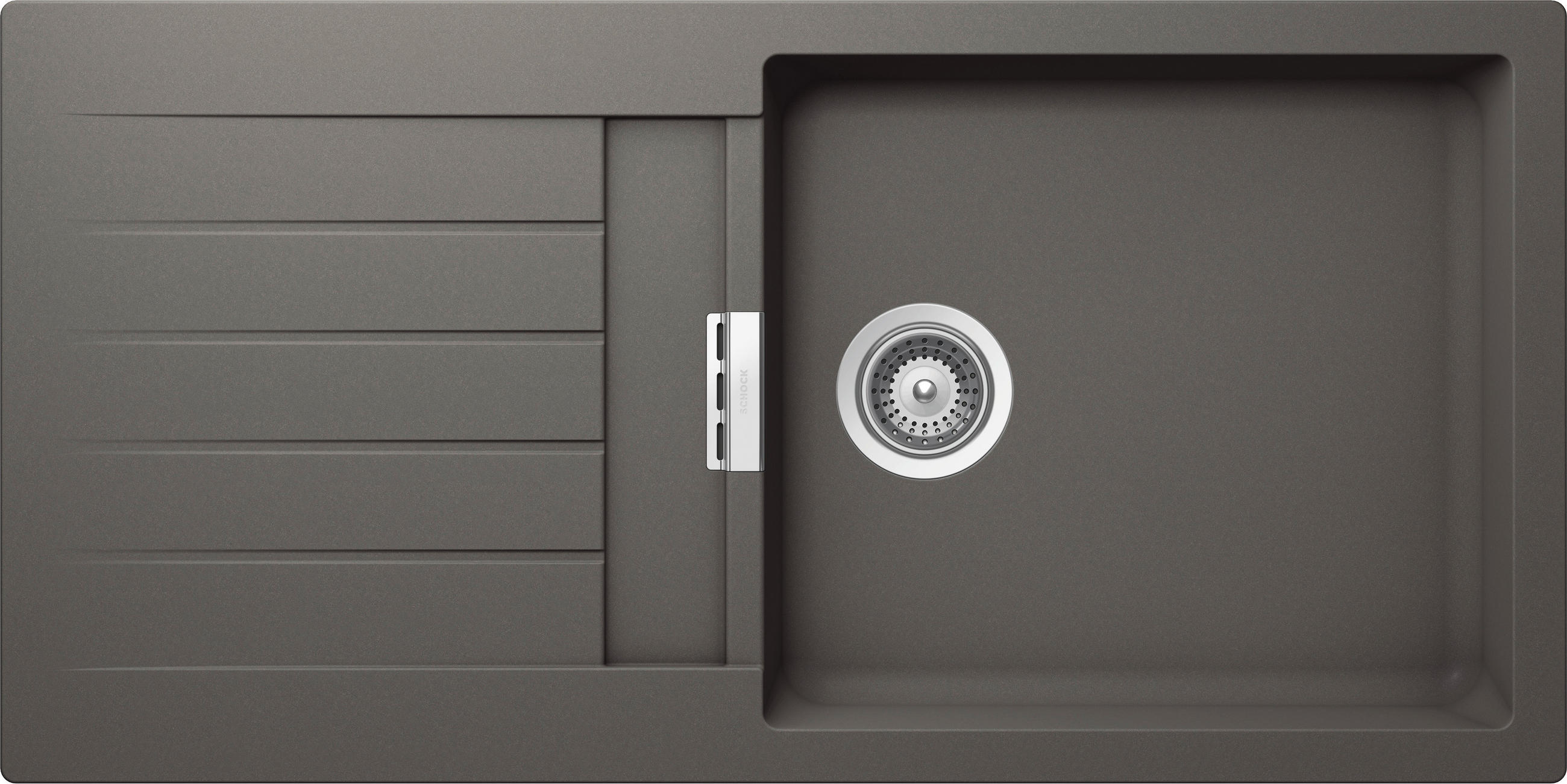 SPÜLE SIGD100LUSIL  - Grau, Basics, Stein (100/50cm) - Schock