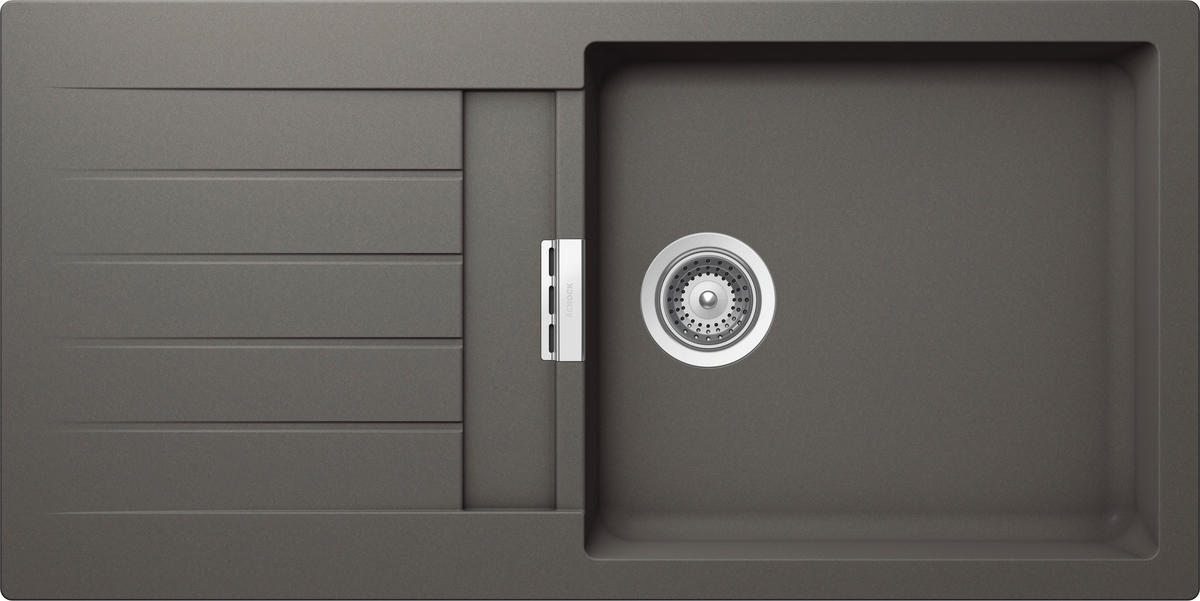 SPÜLE SIGD100LUSIL  - Grau, Basics, Stein (100/50cm) - Schock
