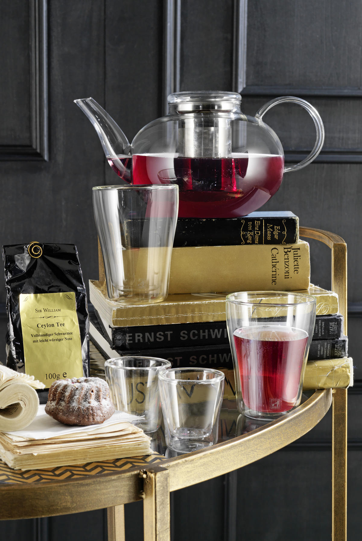 TEEKANNENSET 2 l  - Klar, Basics, Glas/Metall (2l) - Leonardo