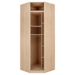 ECKSCHRANKKORPUS 91,1/242,2/91,1 cm  - Eichefarben, KONVENTIONELL, Holzwerkstoff (91,1/242,2/91,1cm) - Hom`in