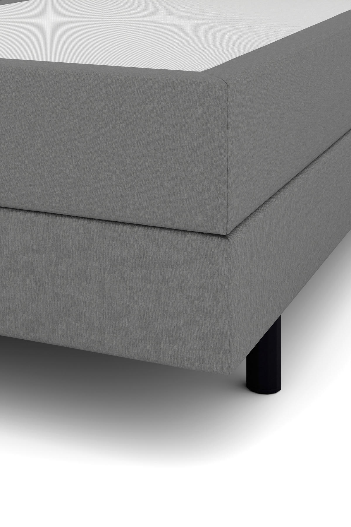 BOXSPRINGBETT 180/200 cm  in Grau  - Schwarz/Grau, KONVENTIONELL, Holzwerkstoff/Kunststoff (180/200cm) - Musterring