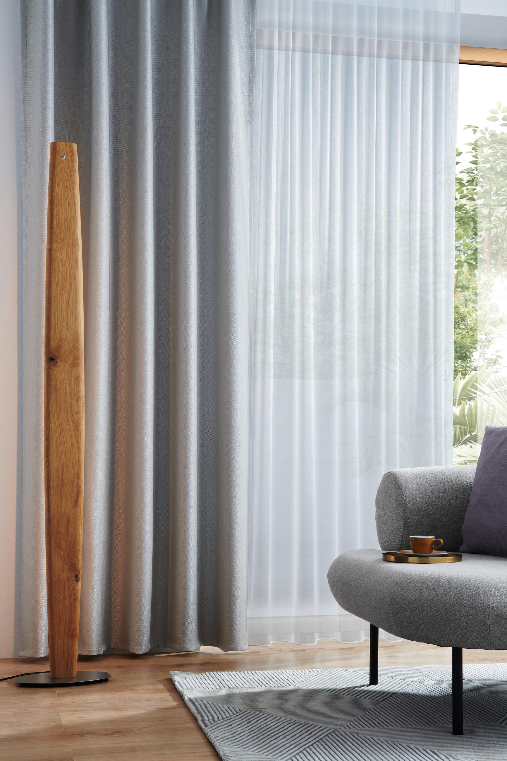 HOTOVÝ ZÁVES, black-out (neprepúšťa svetlo), 140/260 cm - piesková, Konventionell, textil (140/260cm) - Dieter Knoll