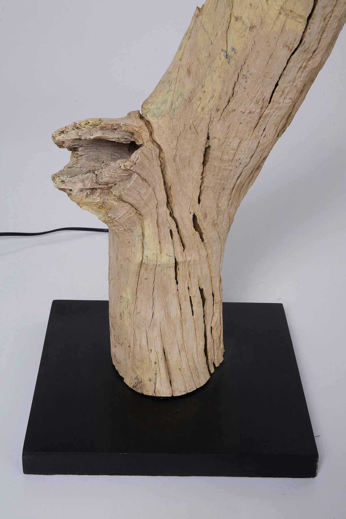 STEHLEUCHTE 52/171/52 cm  - Schwarz/Naturfarben, Natur, Holz/Textil (52/171/52cm) - Kare-Design