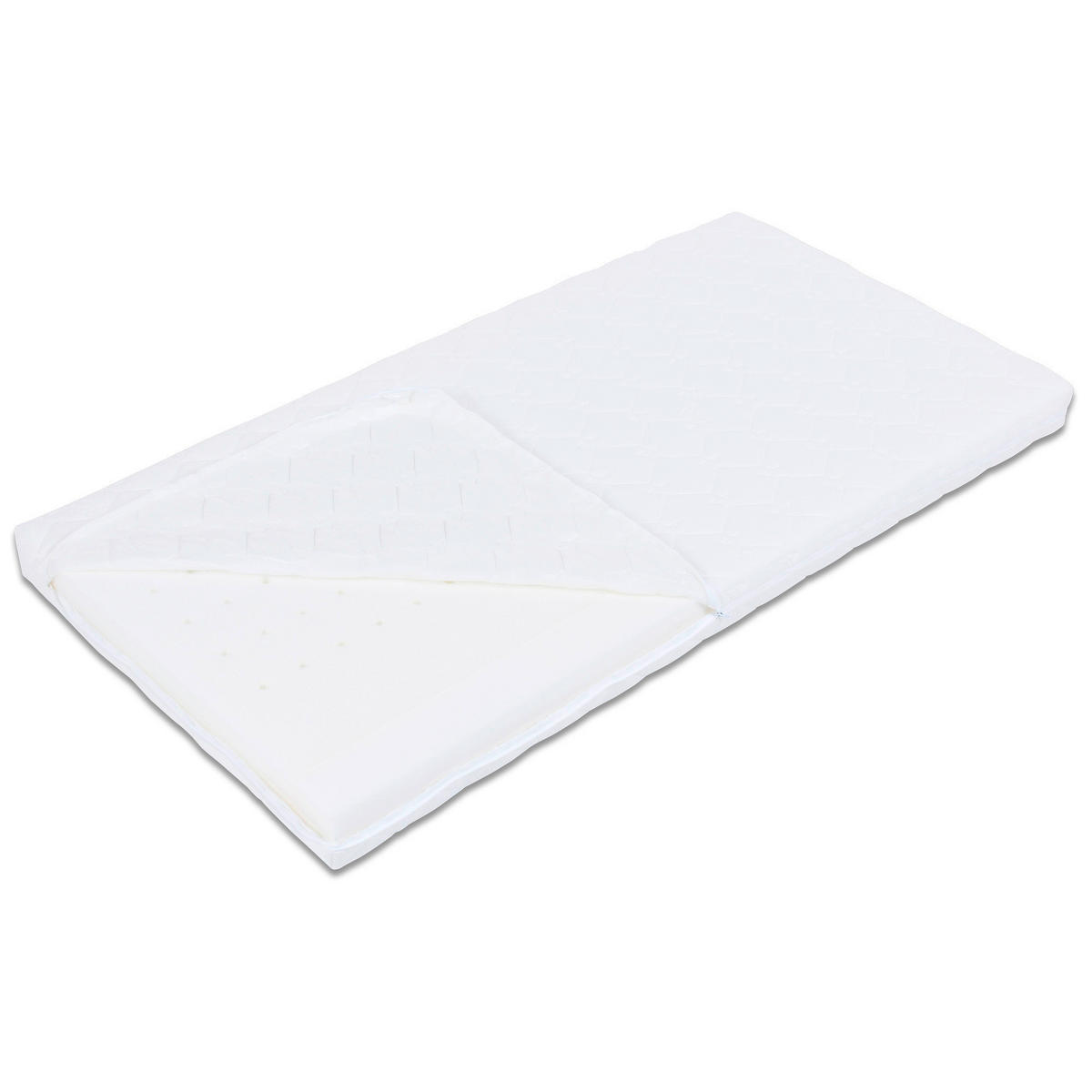 KINDERMATRATZE BABYBAY  140/70 cm    - Weiß, Basics, Textil (140/70cm) - Babybay