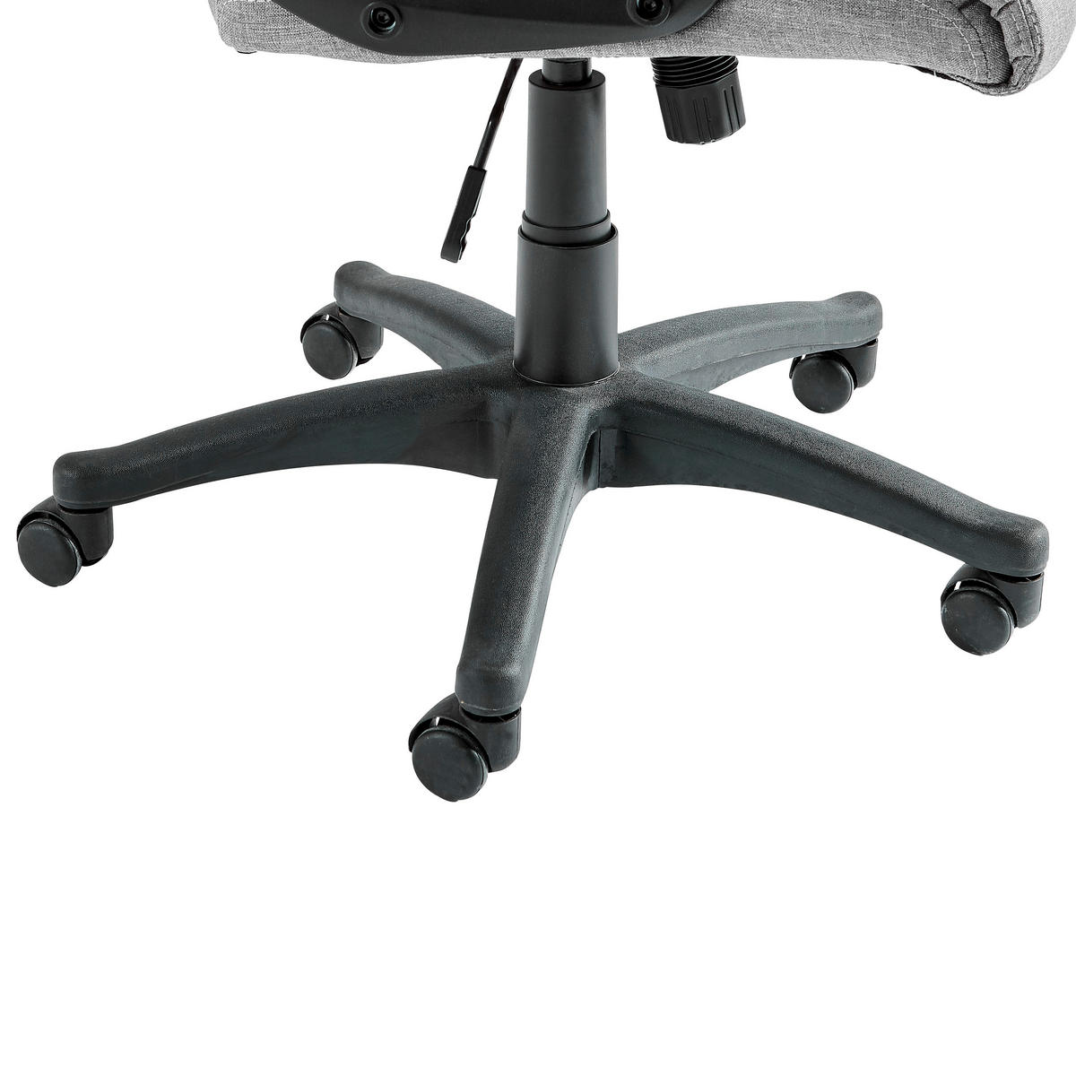 CHEFSESSEL Webstoff Grau, Schwarz  - Schwarz/Grau, Basics, Kunststoff/Textil (68/112-122/57cm) - Carryhome