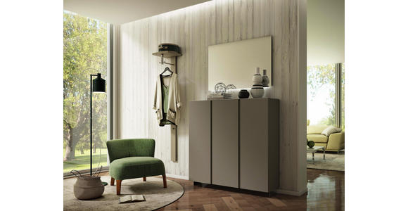 GARDEROBENPANEEL 33/167/31 cm - Sandfarben, Design, Holzwerkstoff (33/167/31cm) - Moderano
