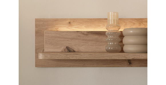 WANDBOARD Holzwerkstoff Eichefarben  - Eichefarben, KONVENTIONELL, Holzwerkstoff (150/24/18cm) - Cantus