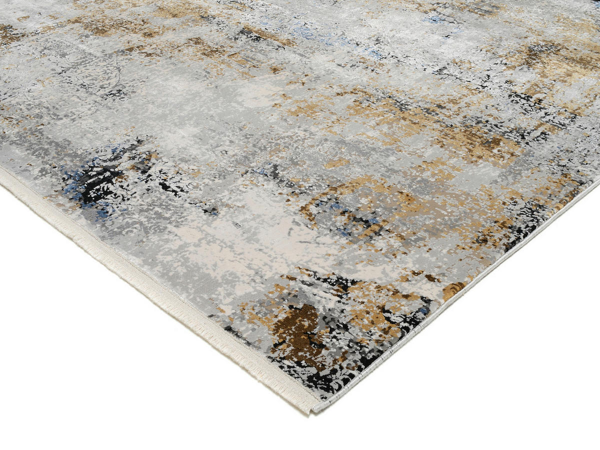 WEBTEPPICH Le Mans Grau, Schwarz  - Schwarz/Grau, Design, Textil (200/290cm) - Dieter Knoll