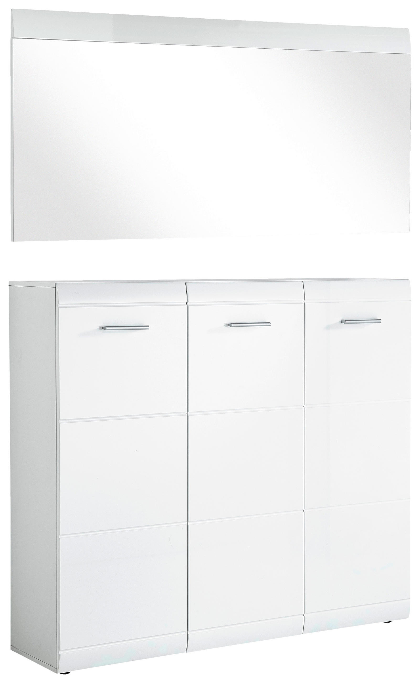 GARDEROBE 2-teilig  in 134/200/36 cm  - Weiß, Design, Holzwerkstoff (134/200/36cm) - Carryhome
