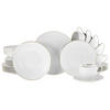 KOMPLETT SERVIS Valencia 30 delar  - vit/guldfärgad, Design, keramik - Creatable