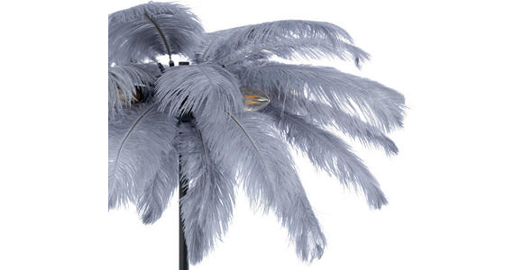 STEHLEUCHTE 55/160 cm    - Schwarz/Grau, Trend, Textil/Metall (55/160cm) - Novel