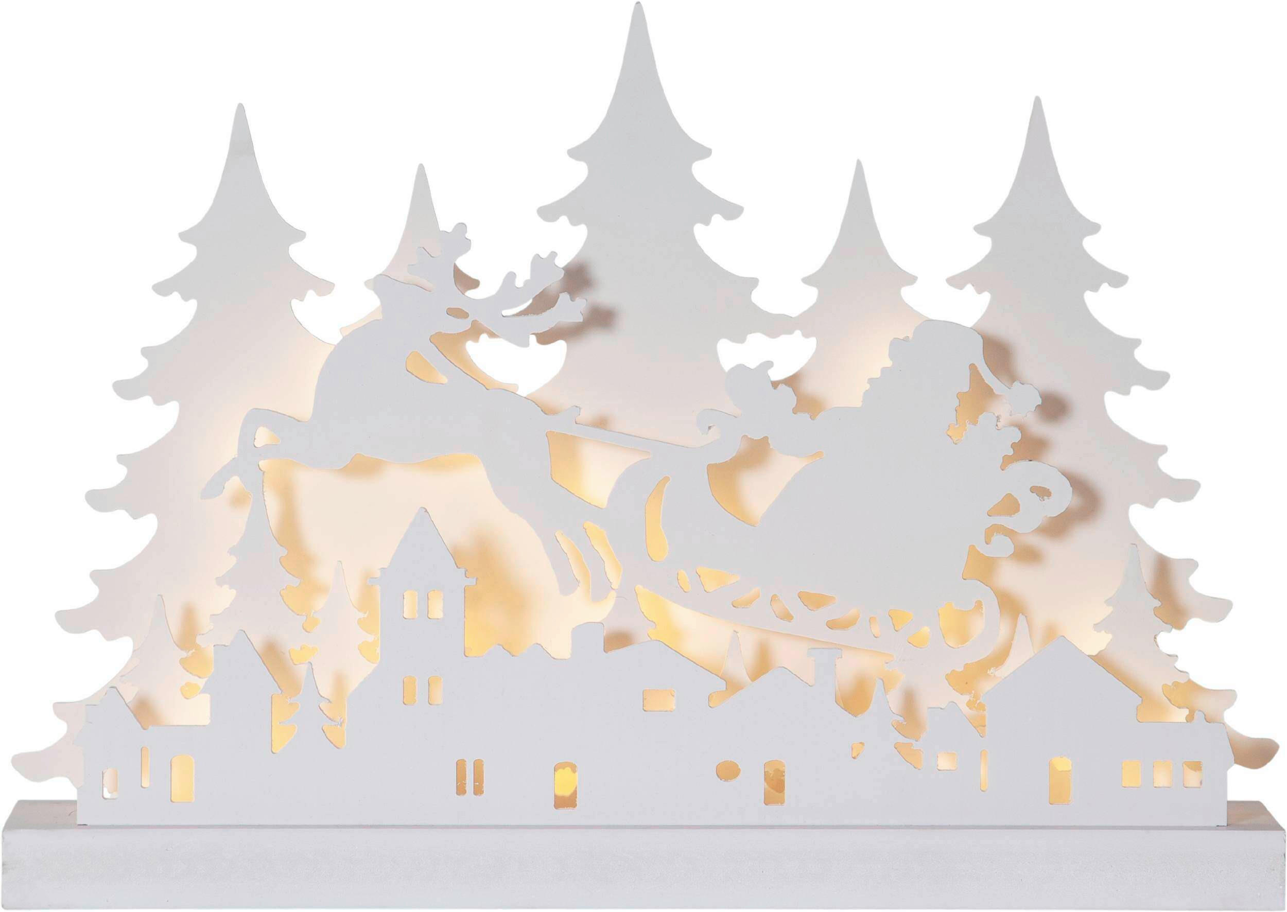 DEKORAČNÍ LED SVÍTIDLO - bílá, Basics, dřevo (42/8/30cm) - Eglo