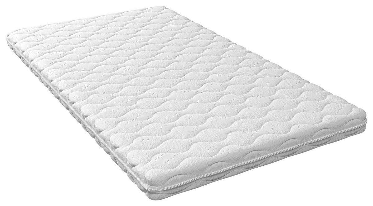 KOMFORTSCHAUMMATRATZE 80/200 cm Höhe ca. 12 cm 7 -Zonen - Weiß, Basics, Textil (80/200cm) - Xora