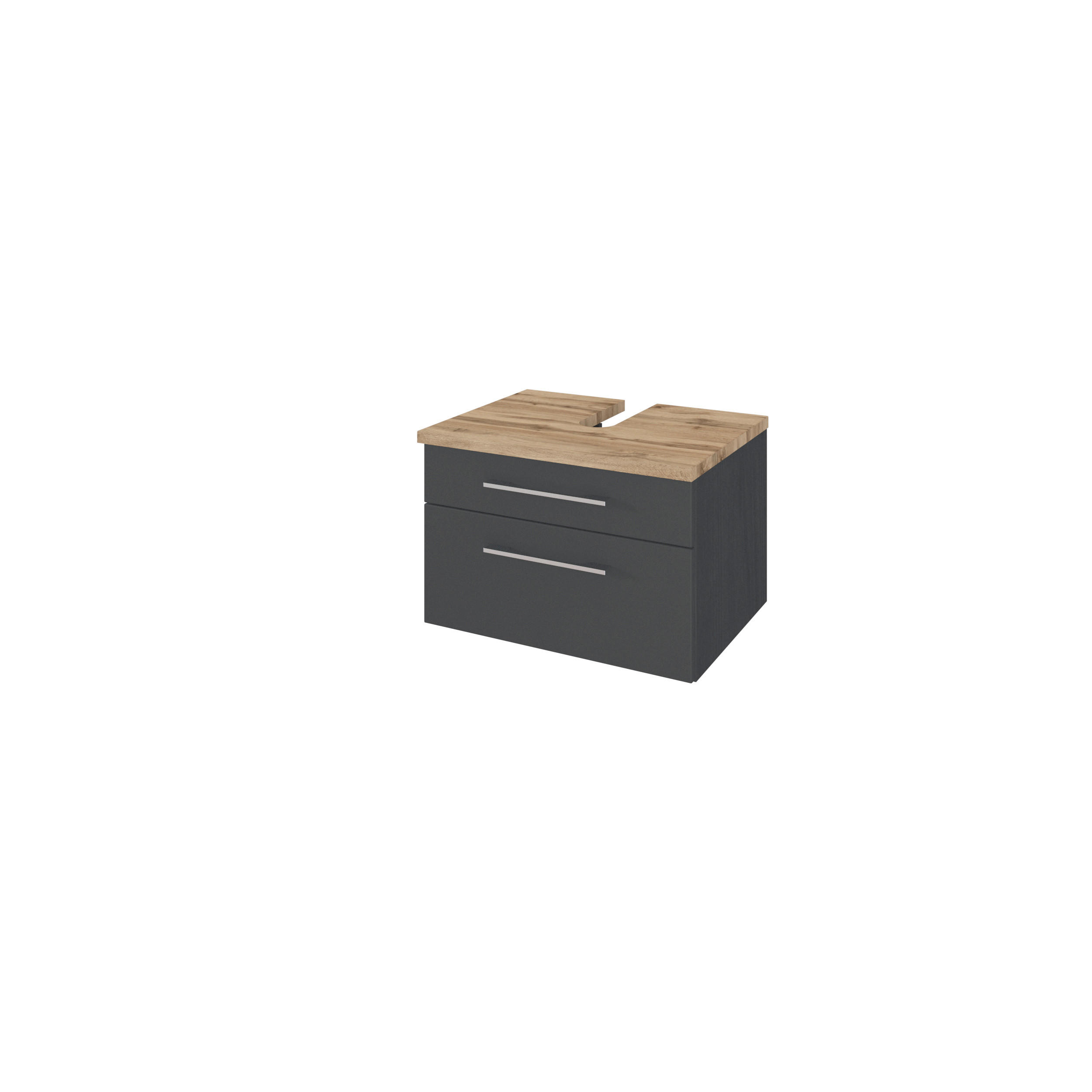 Xora Waschtischunterschrank Grau 60x41x47 cm