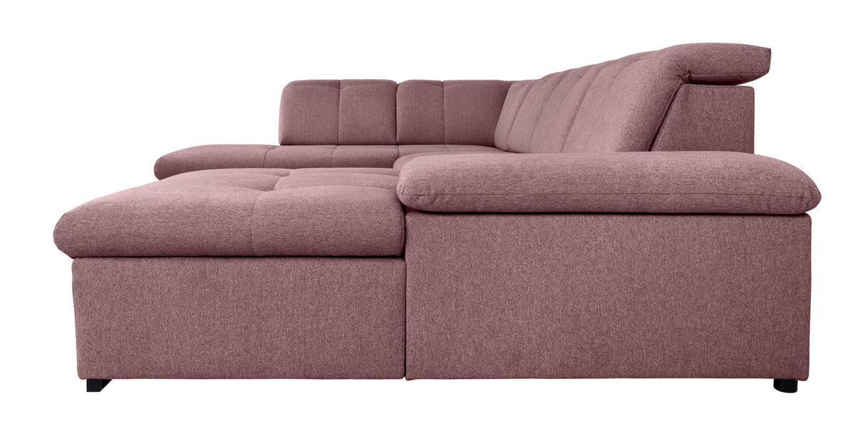 WOHNLANDSCHAFT Beere  - Beere/Grau, Design, Textil/Metall (215/328/173cm) - MID.YOU