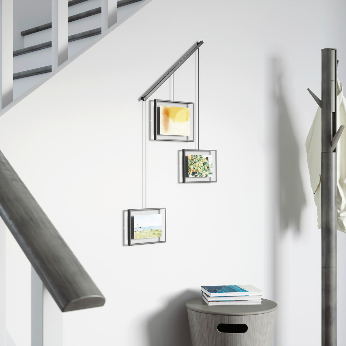 COLLAGERAM 45,7/2,5/67 cm  - svart, Design, metall/glas (45,7/2,5/67cm) - Umbra