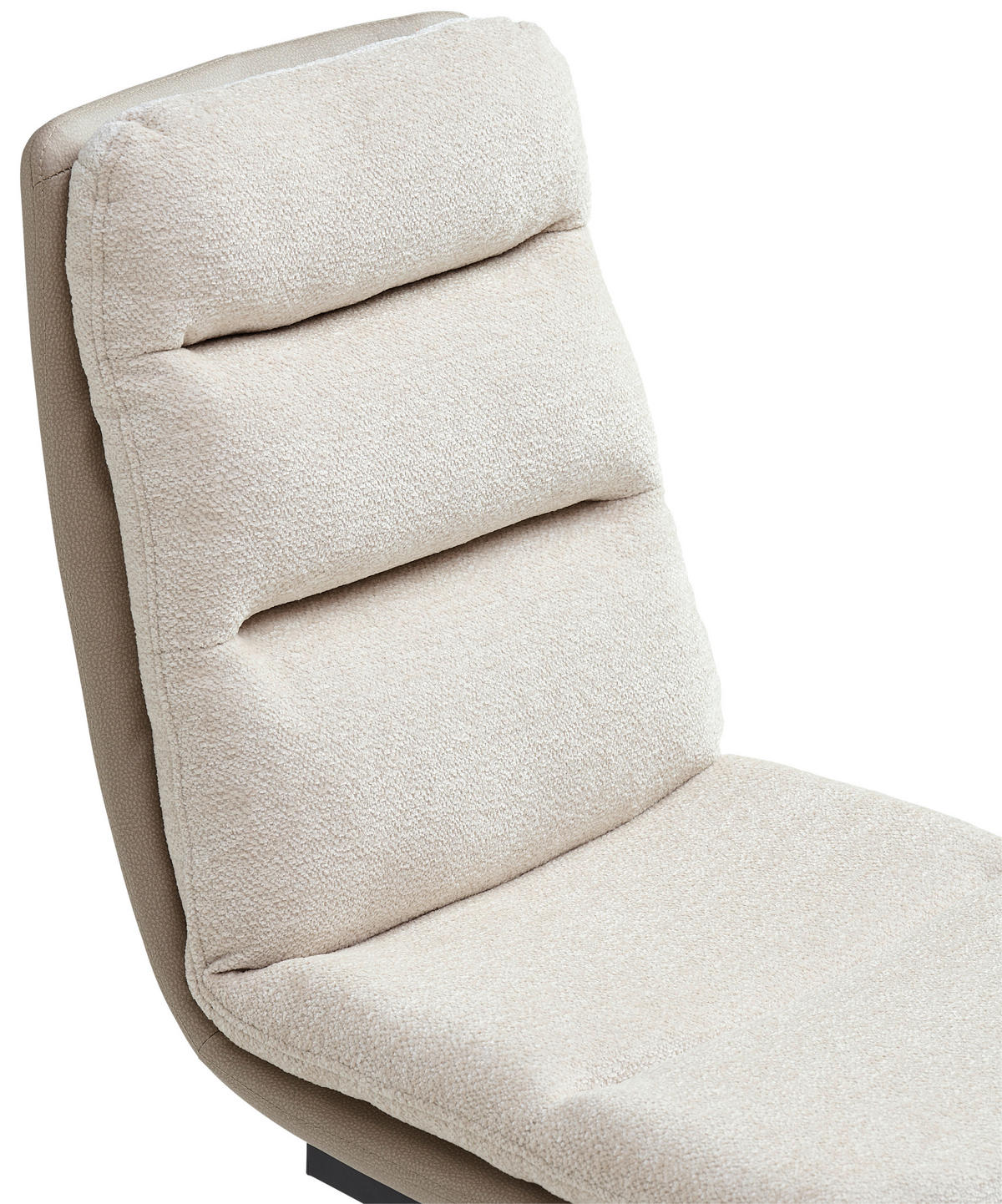 SCHWINGSTUHL  in Eisen Webstoff  - Beige/Schwarz, MODERN, Textil/Metall (45/91.5/62cm) - Livetastic