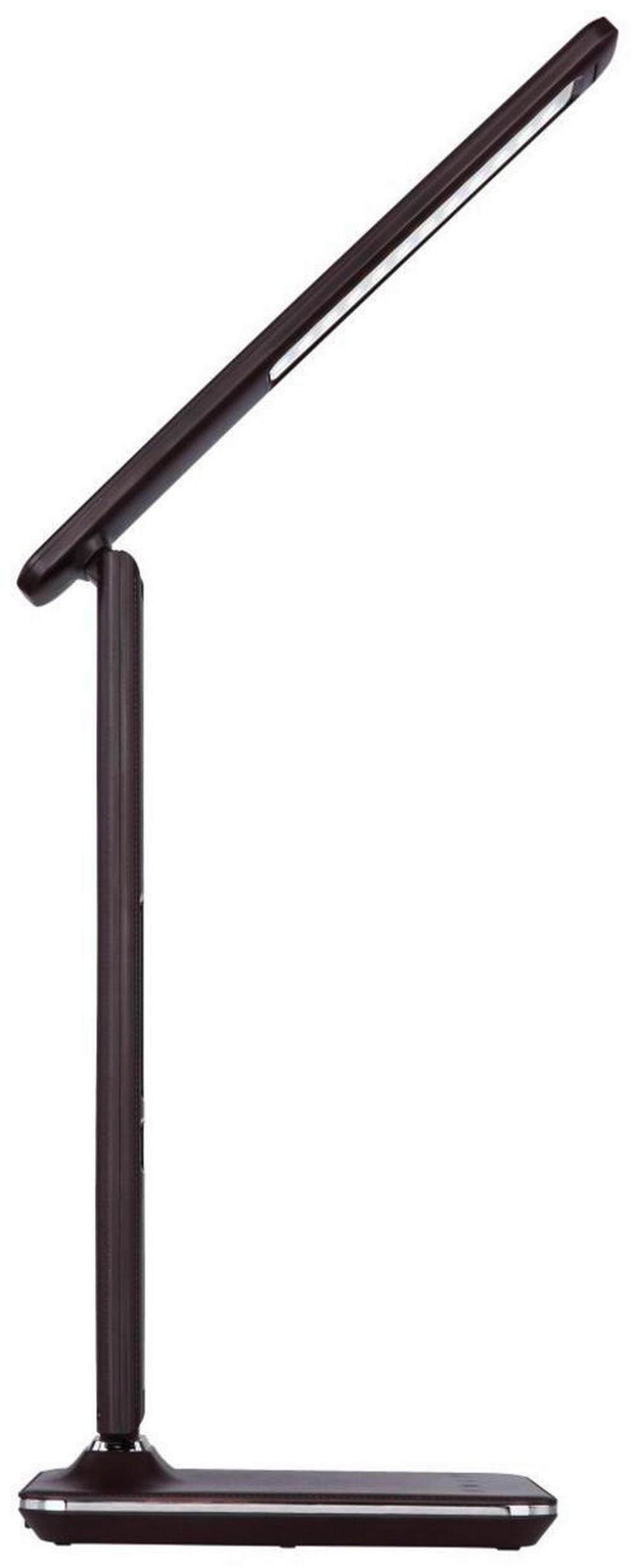 LED-SVETILKA ZA PISALNO MIZO  Tanna   31/14/59,5 cm          - barve kroma/temno rjava, Basics, umetna masa (31/14/59,5cm) - Globo